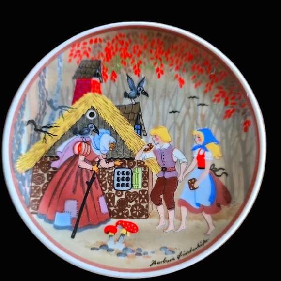 VINTAGE Porcelain Kleiber Miniature Fairy Tale Plates - Picture 4 of 11